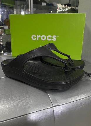 Жіночі чорні вʼєтнамки crocs оригінальні