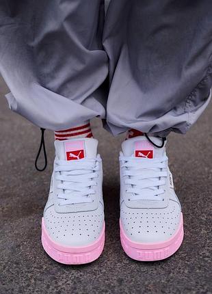 Кросів жіночі cali basket white pink розпродаж уцінка2 фото