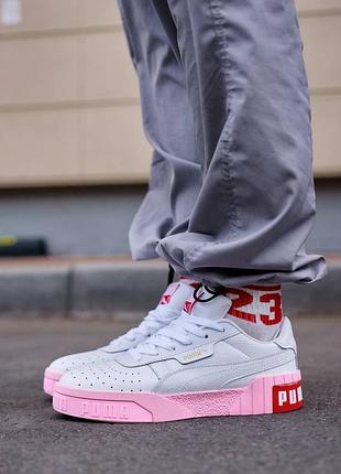 Кросів жіночі cali basket white pink розпродаж уцінка5 фото