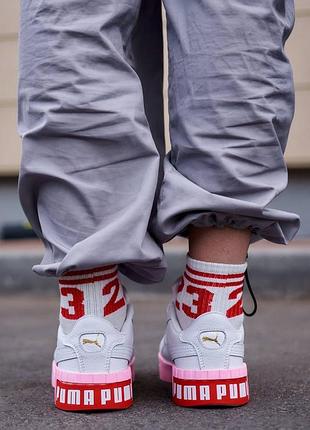Кросів жіночі cali basket white pink розпродаж уцінка4 фото