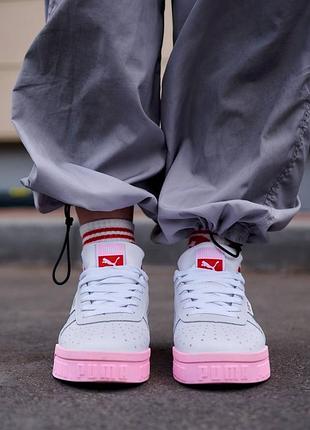 Кросів жіночі cali basket white pink розпродаж уцінка6 фото
