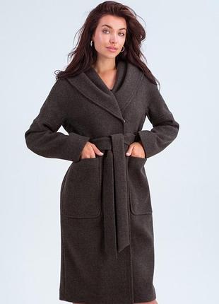 Пальто женское с капюшоном emass