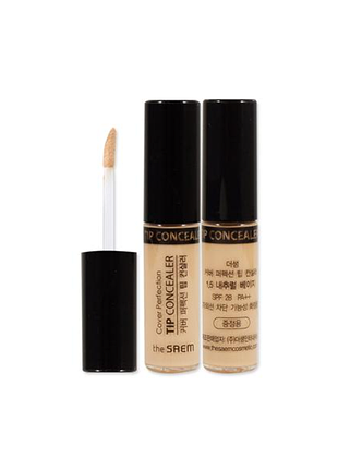 Пробник рідкий консилер the saem cover perfection tip concealer spf28 / pa ++