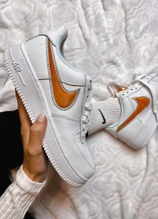 Женские белые кожаные кроссовки nike air force 🆕найк аир форси  білі🆕кеди3 фото