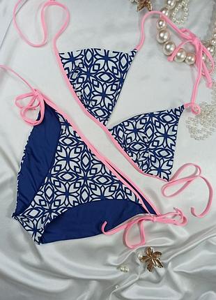 💙 раздельный купальник next с геометрическим принтом | 79114 eur42 | идеальный комфорт 💙