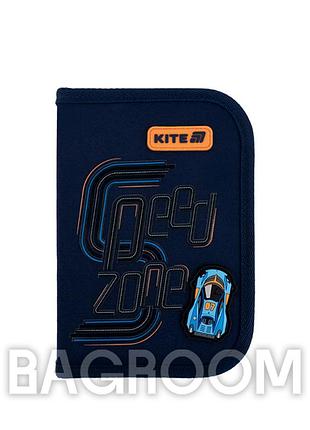 Пенал без наполнения kite speed zone k25-622-4, 1 отделение, 2 отворот