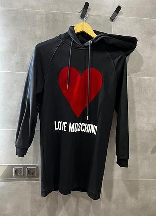 Подовженe худі-сукня від love moschino