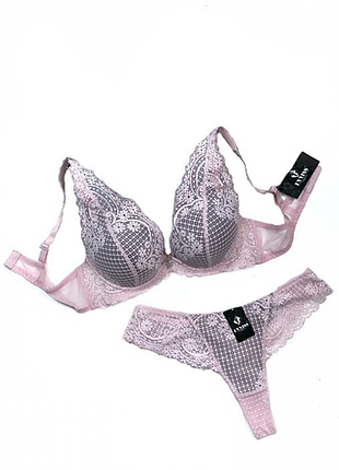 Комплект нижньої білизни пудра 0471