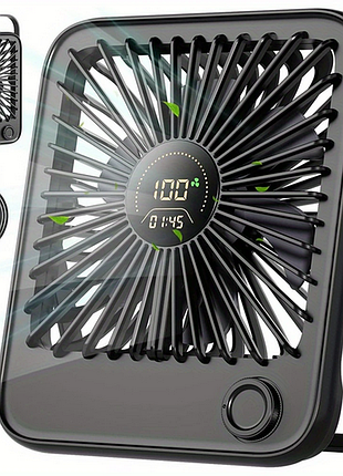 Вентилятор настольный портативный аккумуляторный usb fan 10g черный