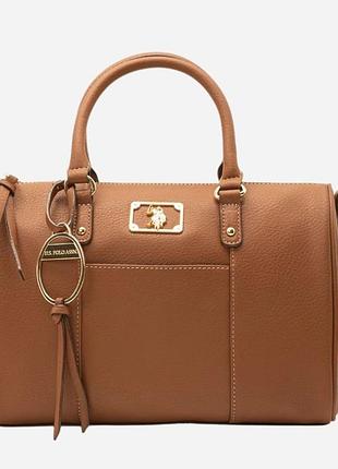Сумка через плечо женская средняя u.s. polo assn коричневая