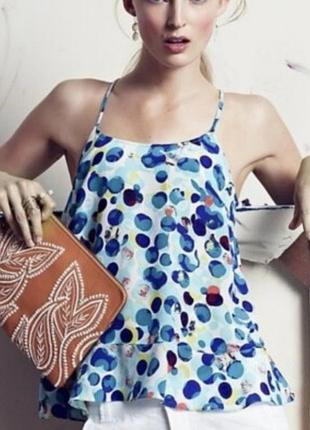 Maeve anthropologie топ шовк