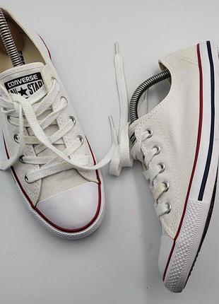 Оригінальні білосніжні брендові кеди 
converse