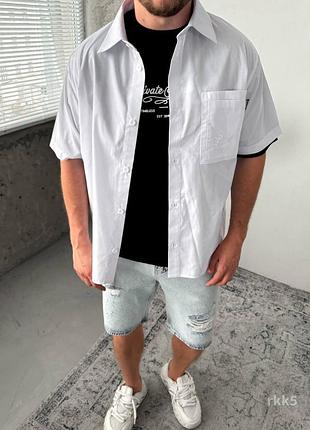 Мужская рубашка// молодежная современная рубашка