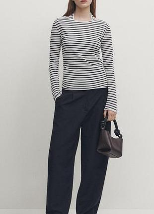 Джемпер massimo dutti легкий в полоску новый