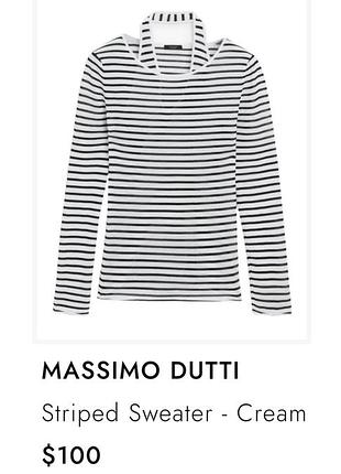 Джемпер massimo dutti легкий в смужку новий