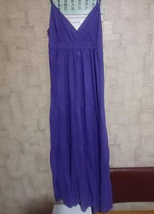 Летний батистовый сарафан в длине макси.