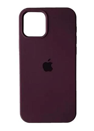 Silicone case full for Apple iphone 12 pro max silicon case prodred max (67) plum