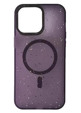 Чохол spray magsafe case for Apple iphone 12 pro max silicon case prodred max purple