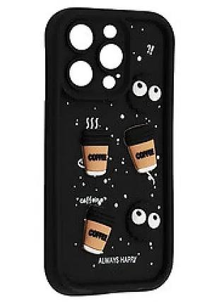 Чохол happy cookie case for Apple iphone 12 pro max silicon case prodred max black