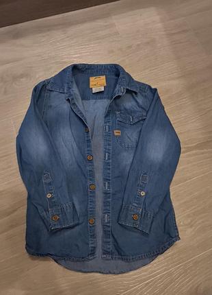 Сорочка джинсова 122