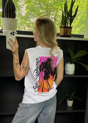 Футболка с ярким принтом 100% хлопок