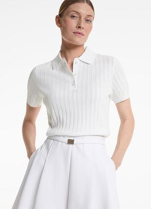 Ажурне поло від бренду oysho (golf collection), xs