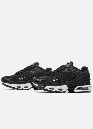 Nike air max tn plus 3 leather black white 7