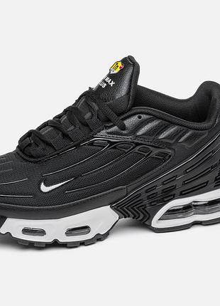 Nike air max tn plus 3 leather black white 4
