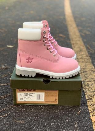 Ботинки timberland pink черевики3 фото