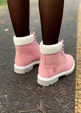 Ботинки timberland pink черевики6 фото