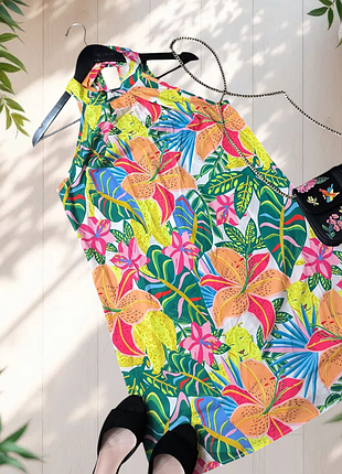 Shein яркий летний сарафан сарафан на лето