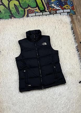 Оригинальная женская пуховая жилетка пуховик жилет куртка тнф the north face 700 tnf