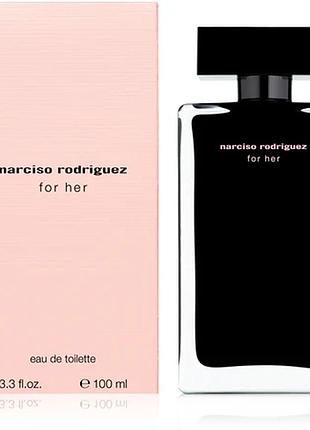 Оригінал narciso rodriguez for her eau de toilette 100 ml мл ( нарцисо родрігес фо хьо жіночі ) туалетна вода
