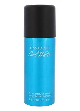 Оригінал davidoff cool water men 150 ml мл ( давідофф кул вотер чоловічий ) спрей для тіла дезодорант spray