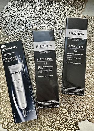 Нічний крем пілінг для обличчя filorga sleep peel micropeeling night cream