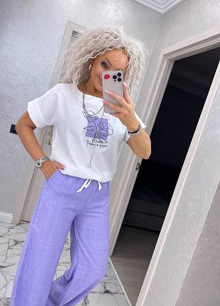 Костюм з широкими штанами