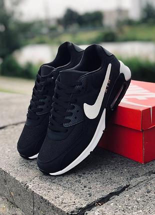 Мужские кроссовки nike air max 90 черные летние кроссовки найк 90 чоловічі кросівки найк 90