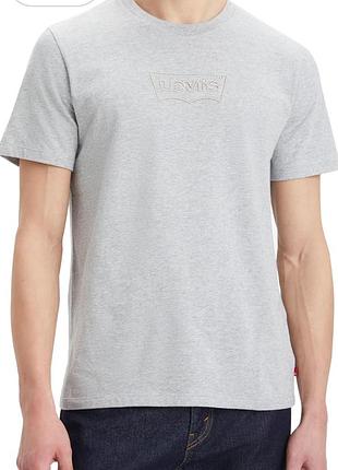 Levis сірого кольору s standard логотип вишивка