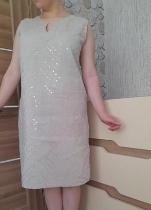 Летний льняной сарафан