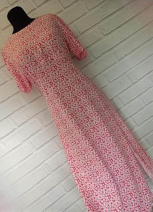 Платье миди в цветочный принт peacocks натуральный состав размер 16