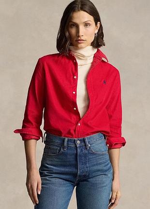 Бавовняна сорочка polo ralph lauren relaxed класичний комір 211941496