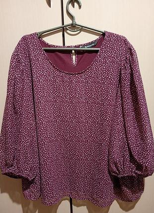 Батал! блуза женская шифоновая, размер 22.