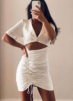 Легка натуральна сукня від zara