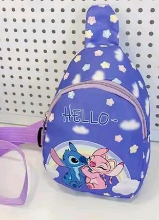 Бананка нагрудна сумка ліло і стіч, lilo & stitch