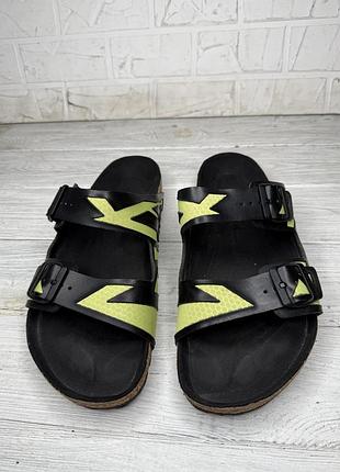 Крутые кожаные шлепки от birkenstock arizona microfibre rubberized