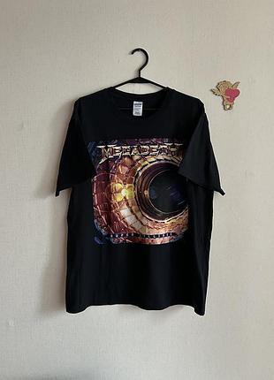 Мужская футболка gildan, мерч megadeth super collider