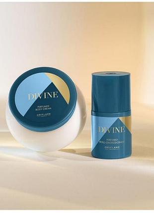 Набор для тела парфюмированный крем и шариковый дезодорант divine
