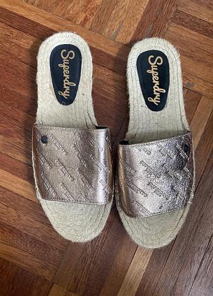Нові шльопанці еспадрільї superdry paris 39-40 японія 🇯🇵