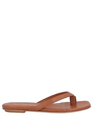 Голе взуття шкіряні дизайнерські шльопанці gia x pernille teisbaek flip flops 37 італія 🇮🇹