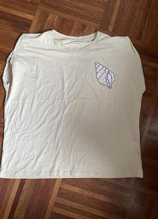 Нова оверсайз бавовняна футболка майка топ  kiabi xl  48-50 бельгія 🇧🇪